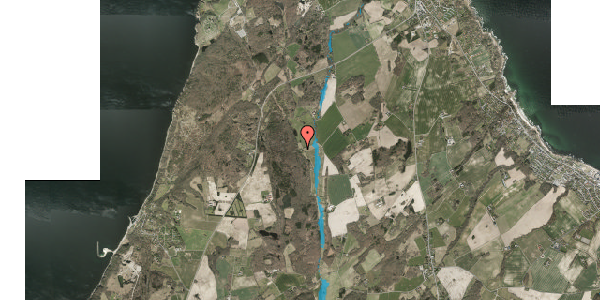Oversvømmelsesrisiko fra vandløb på Blåholtvej 8, 3770 Allinge