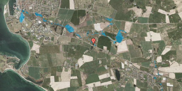 Oversvømmelsesrisiko fra vandløb på Lerbjergvej 2, 5610 Assens
