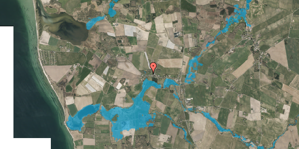 Oversvømmelsesrisiko fra vandløb på Sandager Kirkevej 36, 5610 Assens