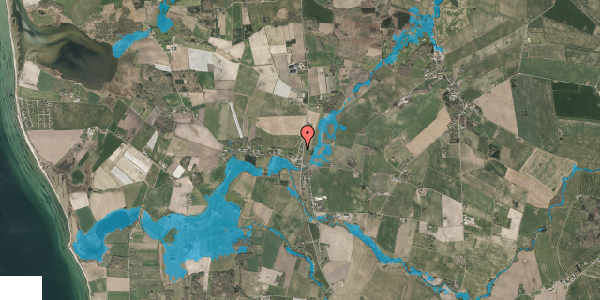 Oversvømmelsesrisiko fra vandløb på Torupvej 14, 5610 Assens