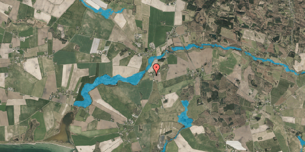 Oversvømmelsesrisiko fra vandløb på Tanderupvej 63, 5591 Gelsted