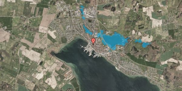 Oversvømmelsesrisiko fra vandløb på Havnegade 86B, 1. 4, 5600 Faaborg