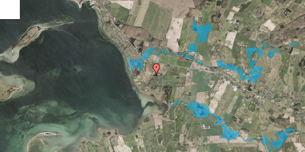 Oversvømmelsesrisiko fra vandløb på Klintebakkevej 9, 5642 Millinge