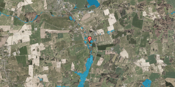 Oversvømmelsesrisiko fra vandløb på Krogen 9, 5620 Glamsbjerg