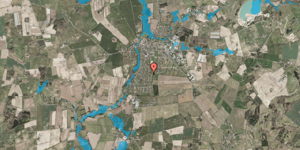 Oversvømmelsesrisiko fra vandløb på Egevej 33, 5683 Haarby