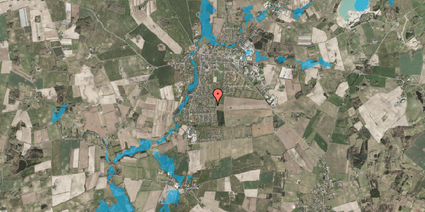 Oversvømmelsesrisiko fra vandløb på Egevej 83B, 5683 Haarby