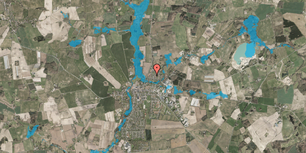 Oversvømmelsesrisiko fra vandløb på Spangevej 1B, 5683 Haarby