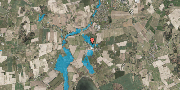 Oversvømmelsesrisiko fra vandløb på Strandbyvej 31, 5683 Haarby