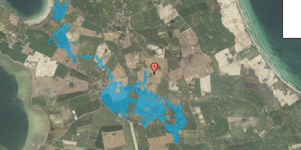 Oversvømmelsesrisiko fra vandløb på Tavlundsvej 138, 5370 Mesinge