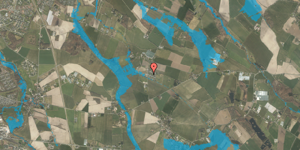 Oversvømmelsesrisiko fra vandløb på Bækskov 32, 5290 Marslev