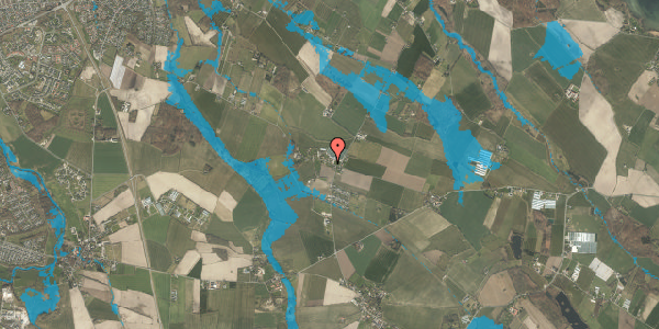 Oversvømmelsesrisiko fra vandløb på Holevvej 4, 5290 Marslev