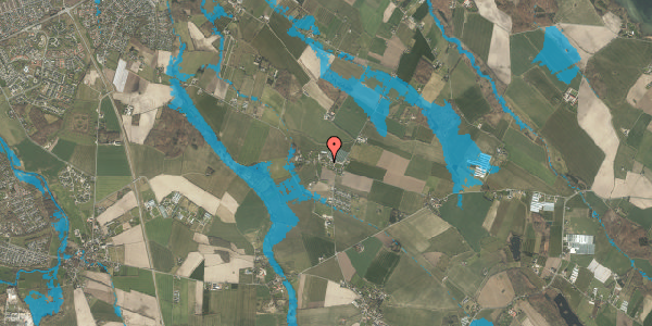 Oversvømmelsesrisiko fra vandløb på Holevvej 11, 5290 Marslev