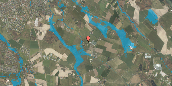 Oversvømmelsesrisiko fra vandløb på Holevvej 21, 5290 Marslev
