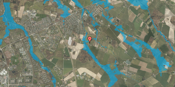 Oversvømmelsesrisiko fra vandløb på Holevvej 38, 5290 Marslev