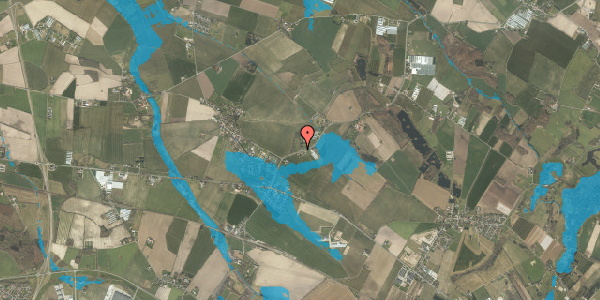 Oversvømmelsesrisiko fra vandløb på Kertemindevejen 24, 5290 Marslev
