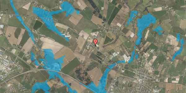 Oversvømmelsesrisiko fra vandløb på Odensevej 70, 5550 Langeskov