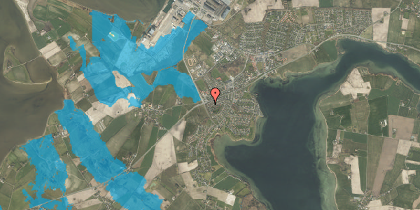 Oversvømmelsesrisiko fra vandløb på Bakkelunden 18, 5330 Munkebo
