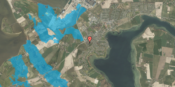 Oversvømmelsesrisiko fra vandløb på Bakkelunden 25, 5330 Munkebo