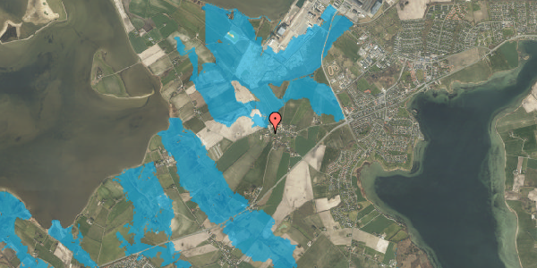 Oversvømmelsesrisiko fra vandløb på Dræby Fedvej 9, 5330 Munkebo