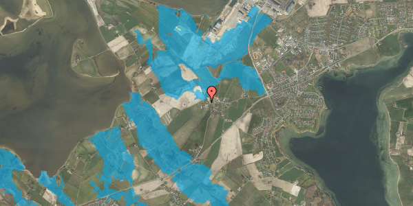 Oversvømmelsesrisiko fra vandløb på Dræby Fedvej 13, 5330 Munkebo