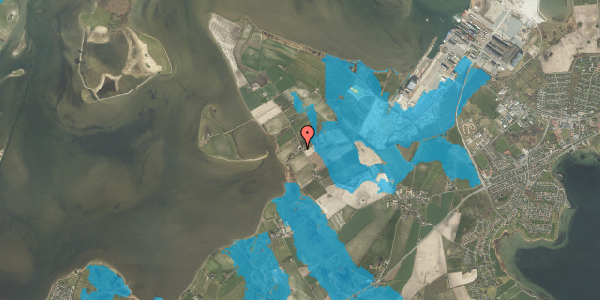 Oversvømmelsesrisiko fra vandløb på Dræby Fedvej 531, 5330 Munkebo