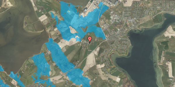 Oversvømmelsesrisiko fra vandløb på Dræbyvej 22, 5330 Munkebo