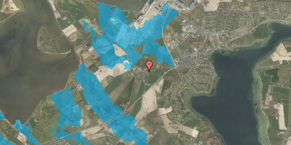 Oversvømmelsesrisiko fra vandløb på Dræbyvej 28, 5330 Munkebo