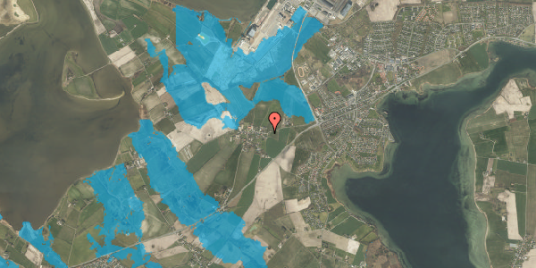 Oversvømmelsesrisiko fra vandløb på Dræbyvej 40, 5330 Munkebo