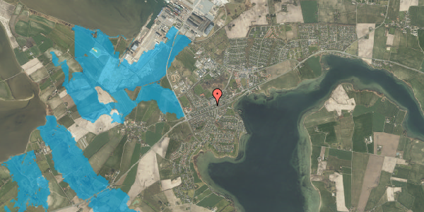 Oversvømmelsesrisiko fra vandløb på Fjordvej 125, 5330 Munkebo