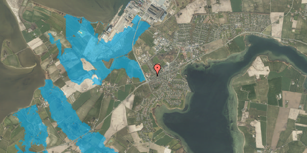 Oversvømmelsesrisiko fra vandløb på Fjordvej 183, 5330 Munkebo