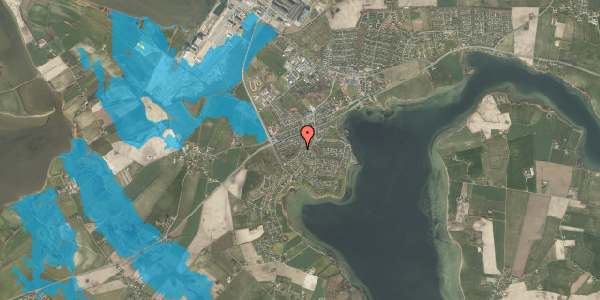 Oversvømmelsesrisiko fra vandløb på Hulvejsbakken 4, 5330 Munkebo