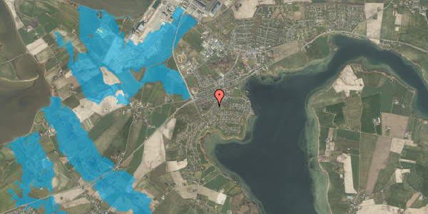 Oversvømmelsesrisiko fra vandløb på Hulvejsbakken 5, 5330 Munkebo