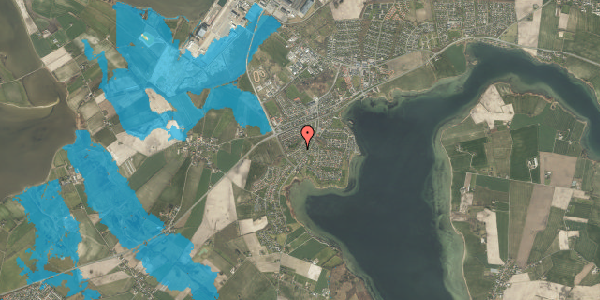 Oversvømmelsesrisiko fra vandløb på Hulvejsbakken 11, 5330 Munkebo