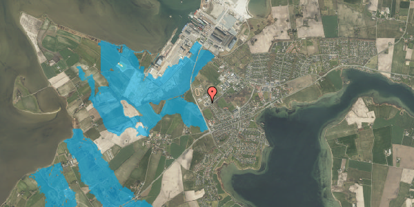 Oversvømmelsesrisiko fra vandløb på Garbækstofte 1, 5330 Munkebo