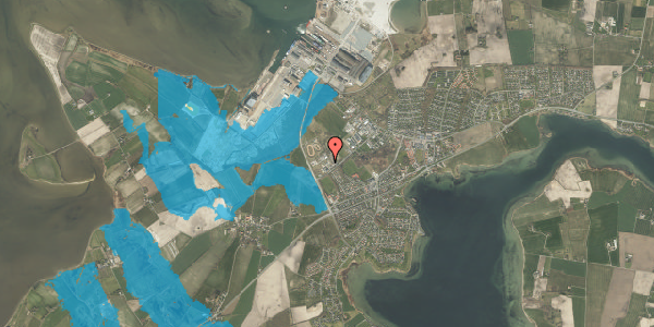 Oversvømmelsesrisiko fra vandløb på Garbækstofte 6, 5330 Munkebo