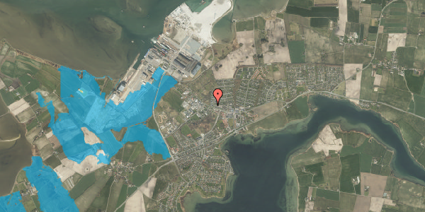 Oversvømmelsesrisiko fra vandløb på Nyhøjen 107, 5330 Munkebo