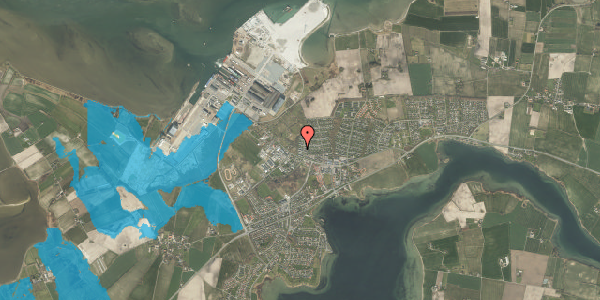 Oversvømmelsesrisiko fra vandløb på Nyhøjen 213, 5330 Munkebo