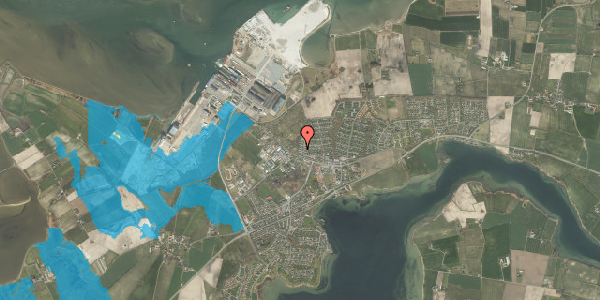 Oversvømmelsesrisiko fra vandløb på Nyhøjen 215, 5330 Munkebo