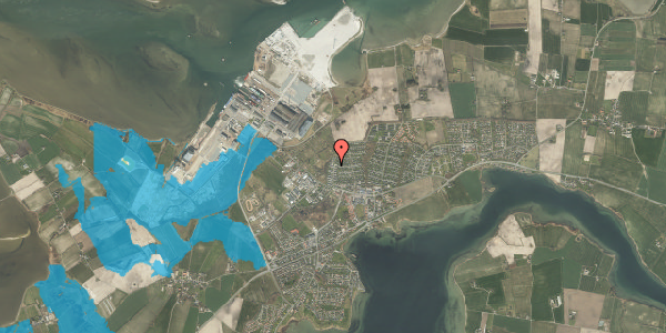 Oversvømmelsesrisiko fra vandløb på Nyhøjen 403, 5330 Munkebo