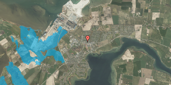 Oversvømmelsesrisiko fra vandløb på Solbakken 111, 1. th, 5330 Munkebo