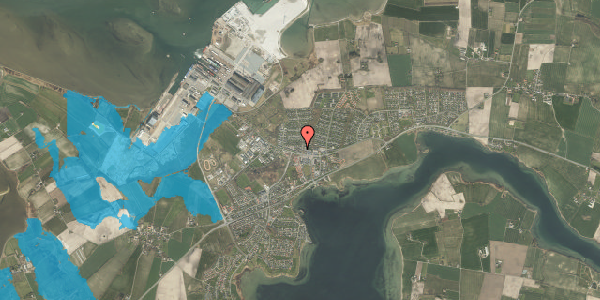 Oversvømmelsesrisiko fra vandløb på Solbakken 115, 1. th, 5330 Munkebo