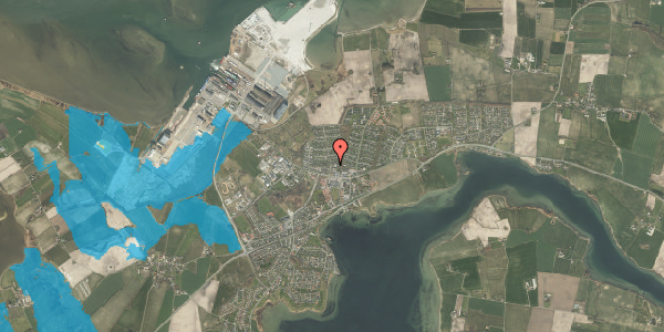 Oversvømmelsesrisiko fra vandløb på Solbakken 216, 1. tv, 5330 Munkebo