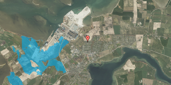 Oversvømmelsesrisiko fra vandløb på Solbakken 807, 5330 Munkebo