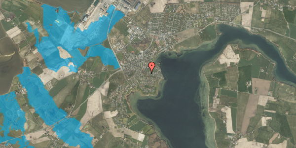 Oversvømmelsesrisiko fra vandløb på Strandlystvej 16, 5330 Munkebo