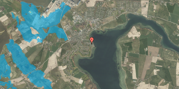 Oversvømmelsesrisiko fra vandløb på Strandlystvej 44, 5330 Munkebo