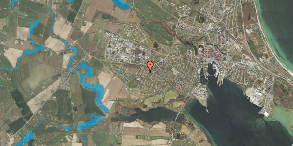 Oversvømmelsesrisiko fra vandløb på Bavnehøjalle 31, 5800 Nyborg