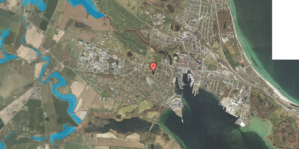 Oversvømmelsesrisiko fra vandløb på Bøgevej 36, 5800 Nyborg