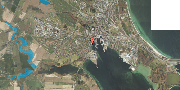 Oversvømmelsesrisiko fra vandløb på Dyrehavevej 41, kl. 2, 5800 Nyborg