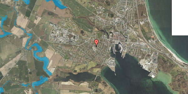 Oversvømmelsesrisiko fra vandløb på Egevej 16, 5800 Nyborg