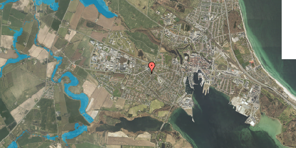 Oversvømmelsesrisiko fra vandløb på Hebevej 4, 5800 Nyborg